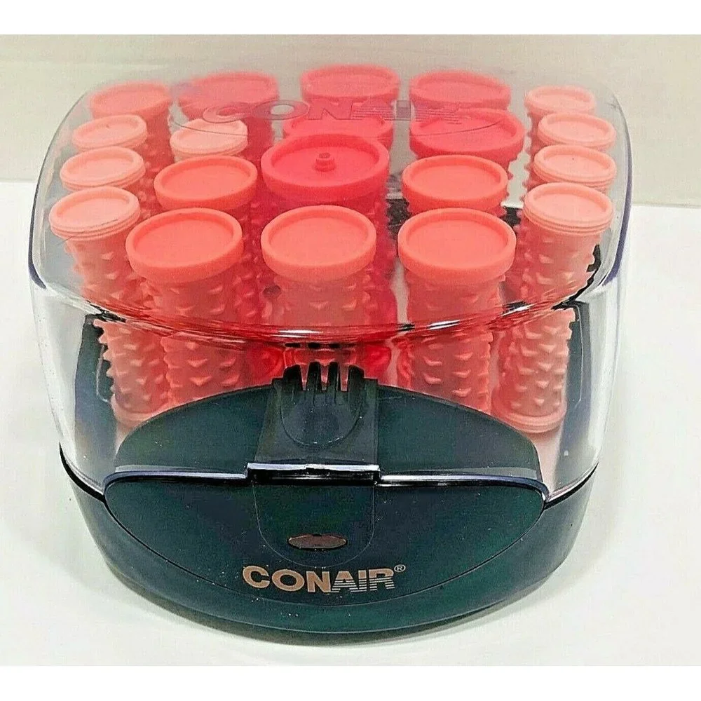 CONAIR Hot Rollers Hair Setter NWOB Pink 20 Curlers‎ Pins HS83R Pageant Wedding